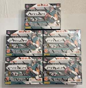 Panini 2024 Prizm Football Mega Box Pink Pulsar Lot of 5